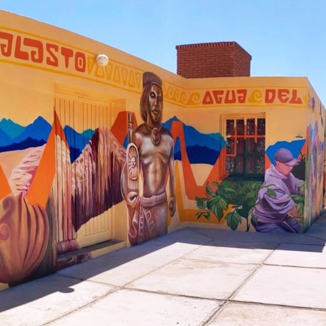 El municipio de Iglesia realizo dos impresionante murales ubicados en  las localidades de Tudcum y Angualasto