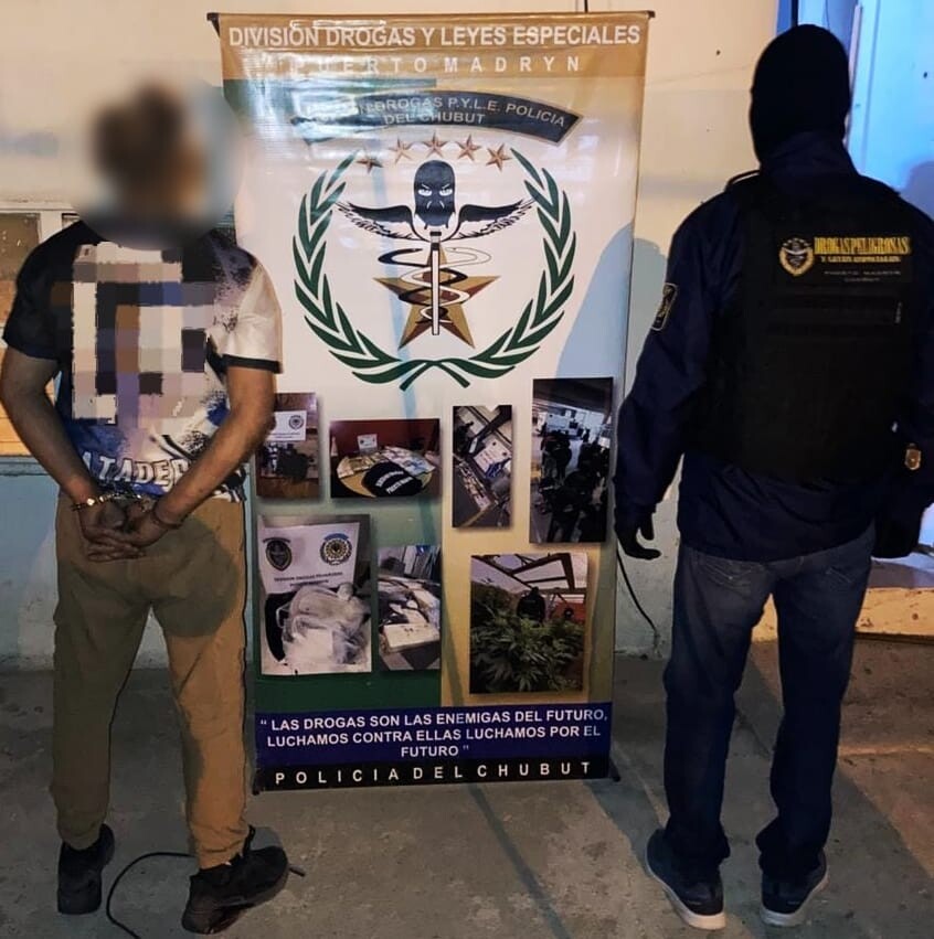 La Policía del Chubut desarticuló puntos de narcomenudeo en Puerto Madryn
