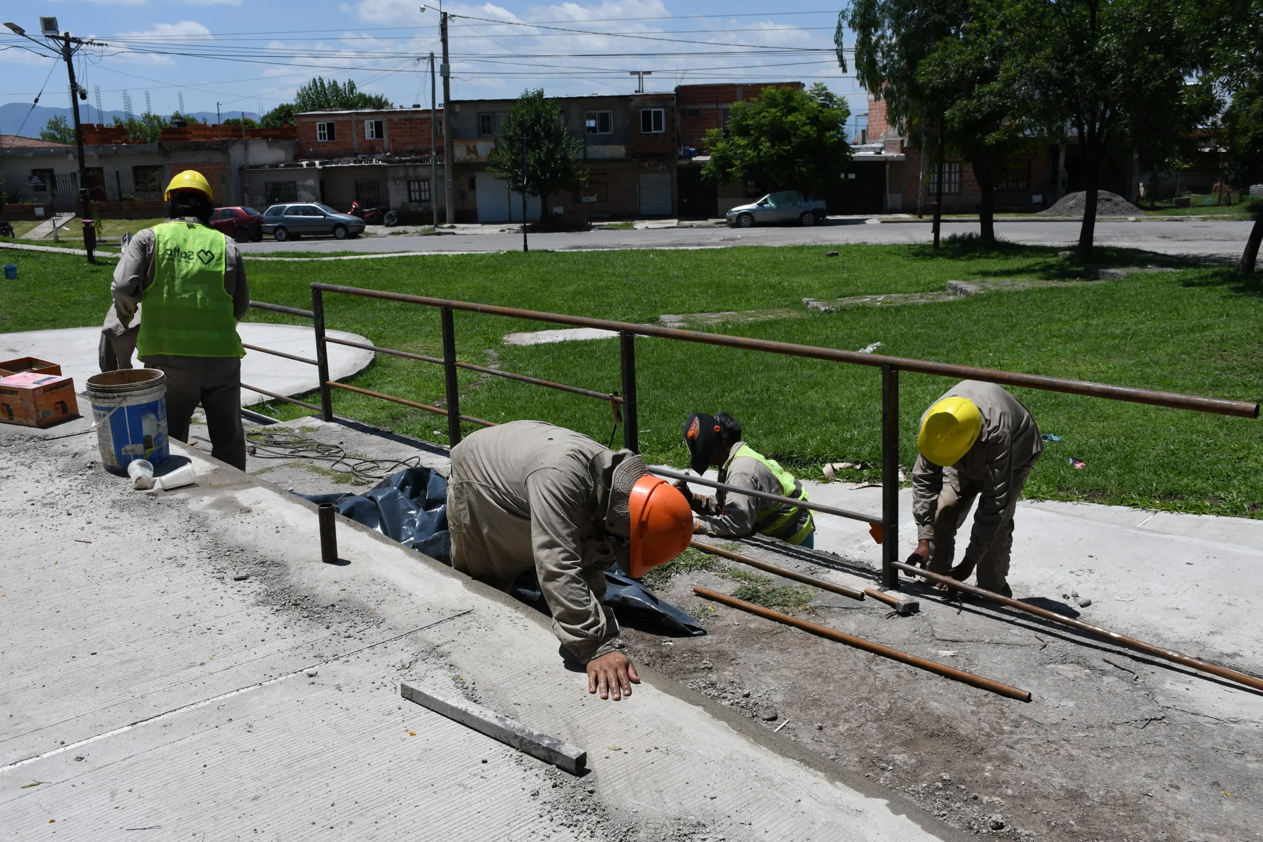 Ejecutan la segunda etapa de obras en el Anfiteatro del barrio Alto La Viña