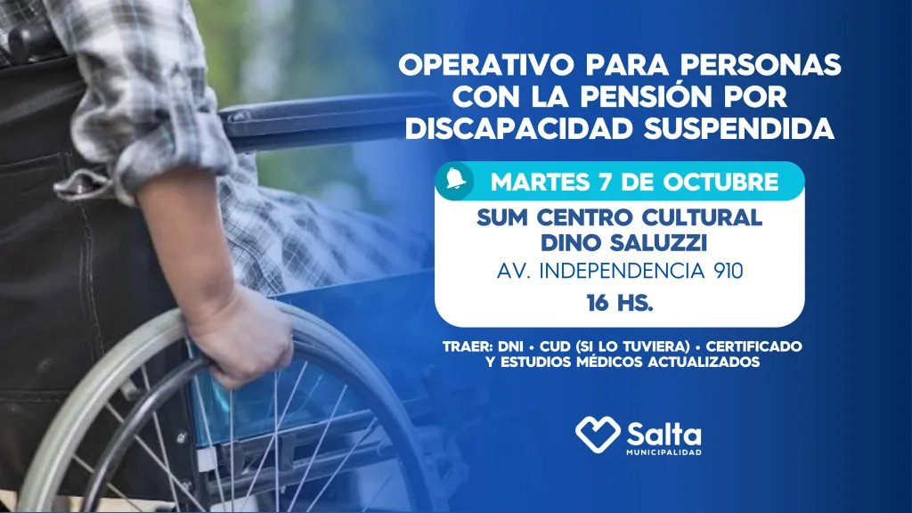 Habrá un operativo de asesoramiento para personas con las pensiones suspendidas