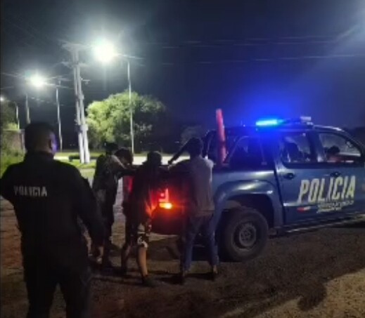 Fuerte operativo policial deja tres detenidos tras una persecución