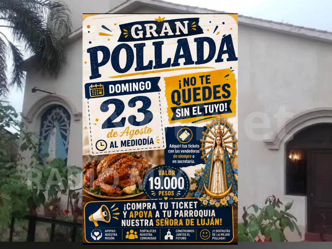 Pollada solidaria a beneficio de la Parroquia Nuestra Señora de Luján