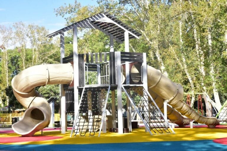 El nuevo patio de juegos del Parque de Mayo quedara inaugurado este miercoles 5 de febrero