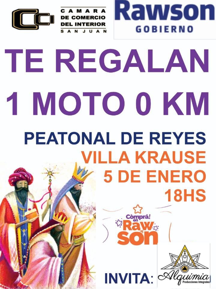 RAWSON: el Comercio este próximo Domingo prepara la Peatonal de Reyes