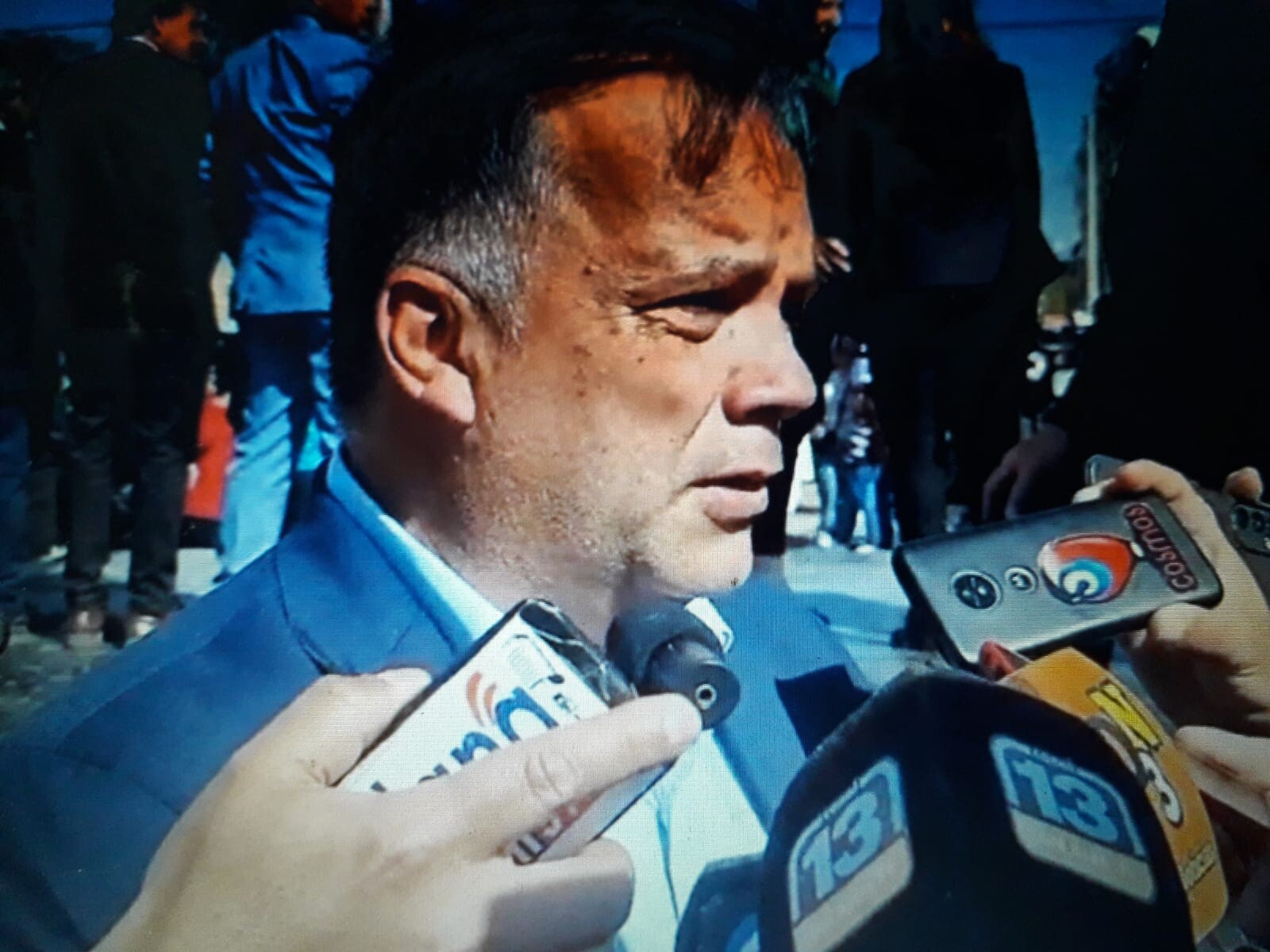 El ministro de Infraestructura Fernando Perea en su visita al departamento de Caucete  ofreció detalles sobre el progreso de  obras y  proyectos en curso en la provincia.