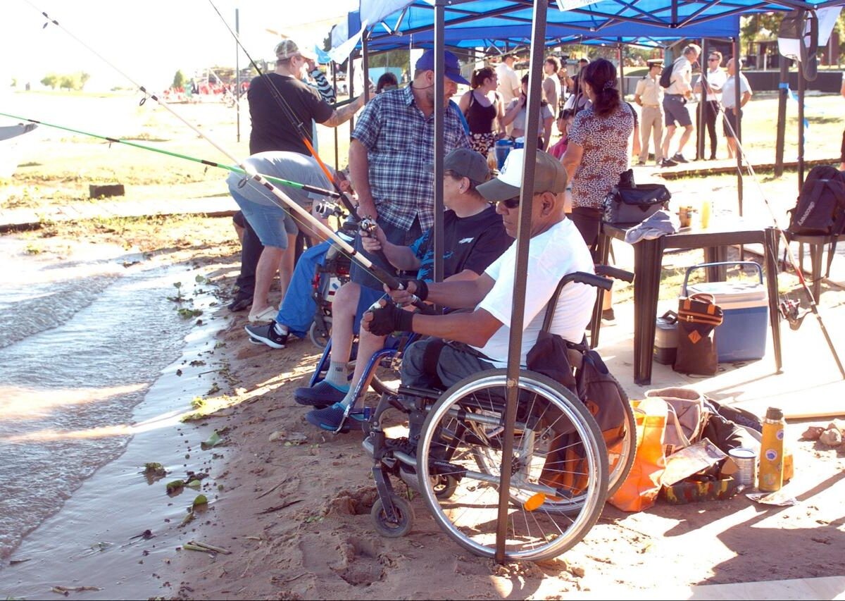 Inclusión a orillas de la Setúbal: la pesca adaptada puso en marcha la Semana de la Laguna