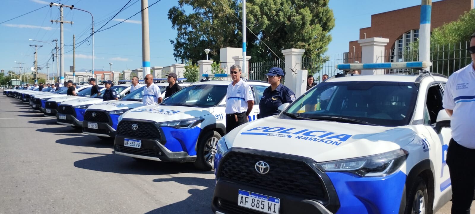 RAWSON: el Intendente Carlos Munisaga, presentó la nueva flota de la Policía Comunal