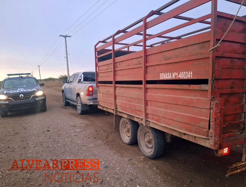 La Rural secuestró animales y un tráiler en General Alvear y Maipú