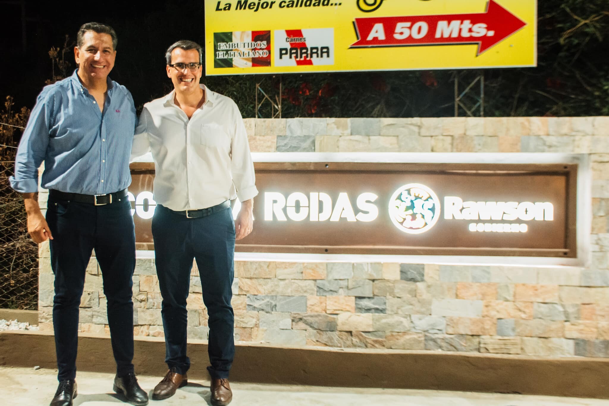 El intendente de Rawson,Carlos Munisaga dejo inaugrada  una importante obra en la esquina de calle 5 y General Acha