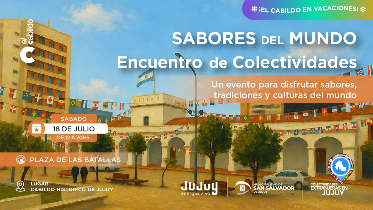 Sabores del Mundo: 14 colectividades celebran la diversidad en el Cabildo de Jujuy