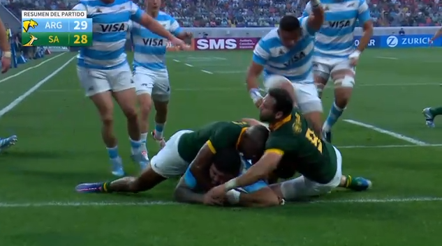 Título del Rugby Championship: Los Pumas le ganaron 29-28 a Sudáfrica