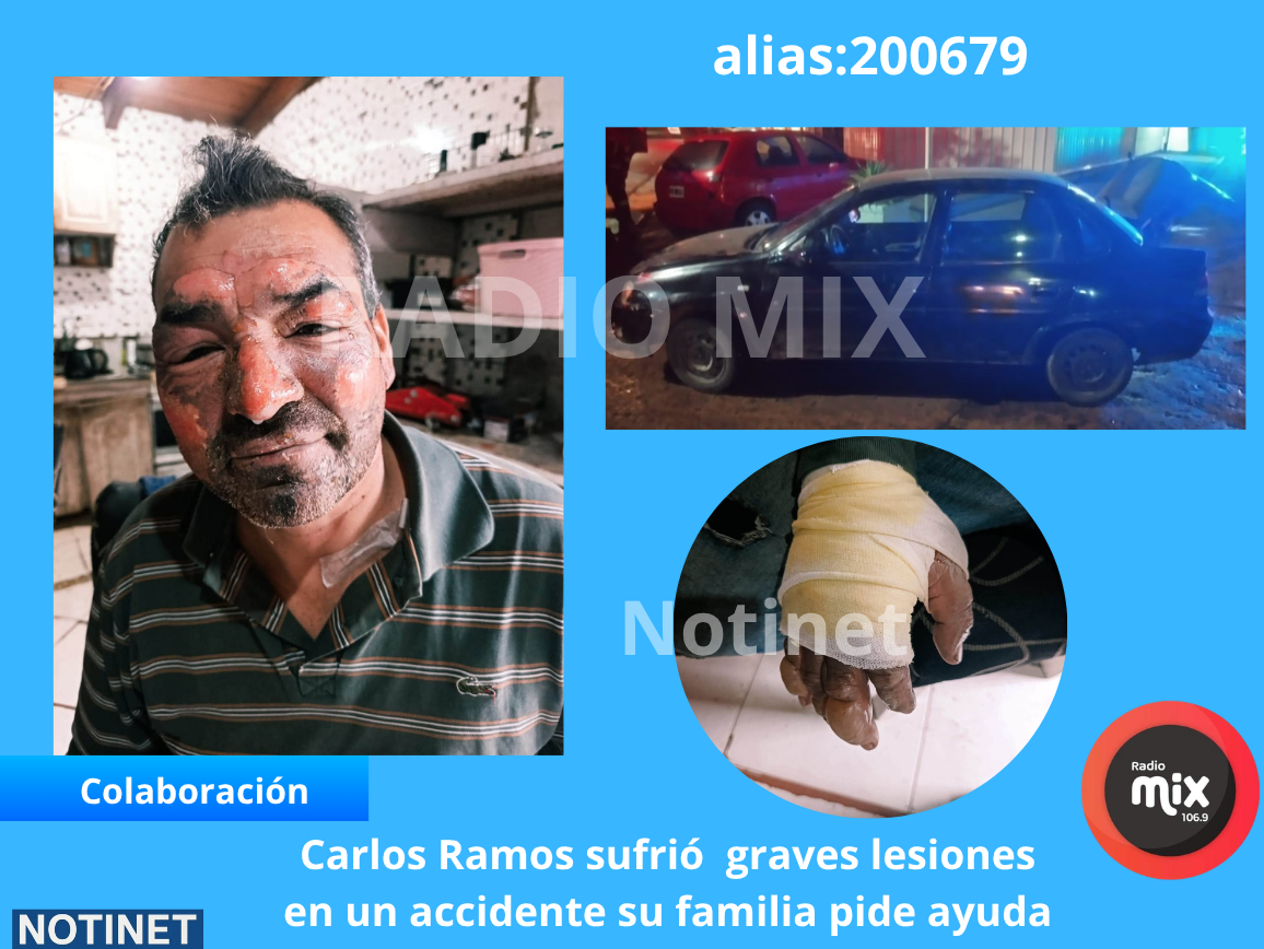 Chofer de Uber sufrió un accidente: pide ayuda urgente