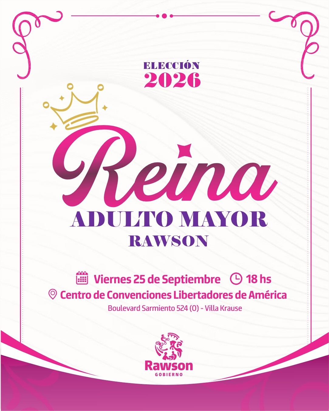 rawson-Adulto Mayor 2026-1.jpeg Rawson se viste de gala para elegir a su nueva Reina del Adulto Mayor 2026