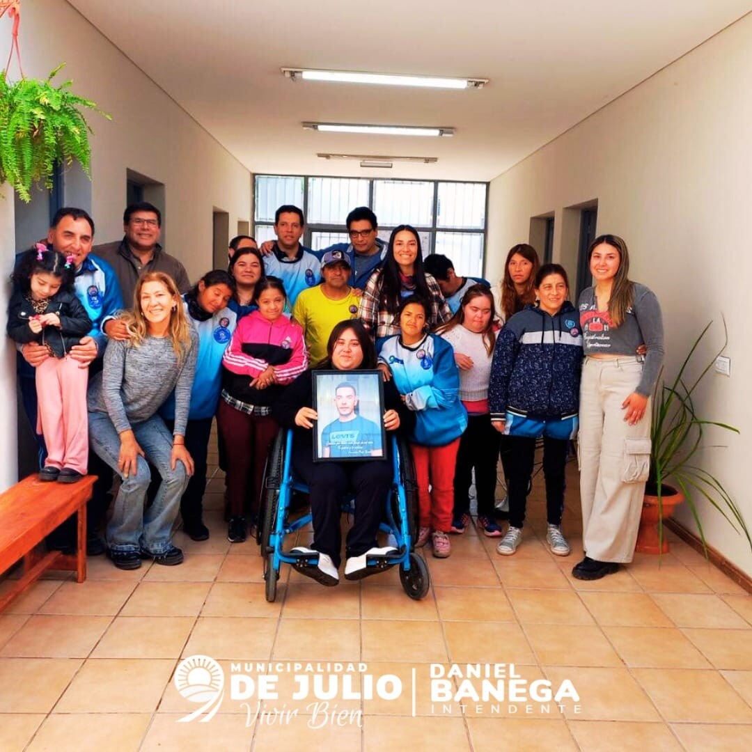 A un año de la partida de Nasser Picón, se lo recordó en el Hogar de Día del municipio de 9 de Julio.