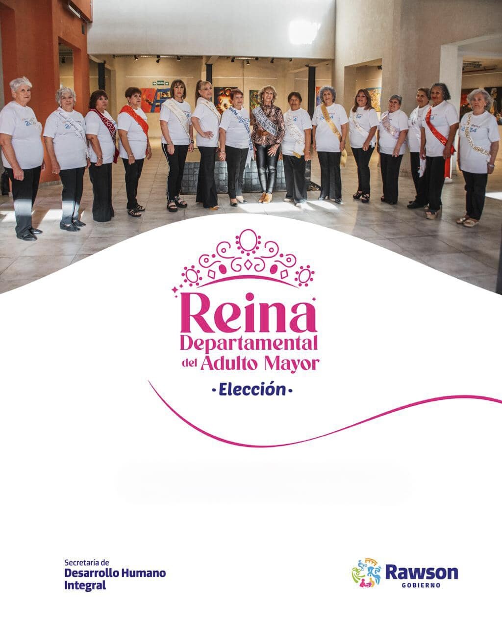 Este viernes 27 de septiembre, el departamento de Rawson vivirá una jornada especial con la elección de su reina departamental del Adulto Mayor