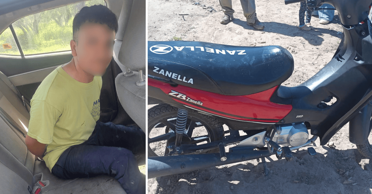 Detenido en Pocito por intento de robo a una motocicleta