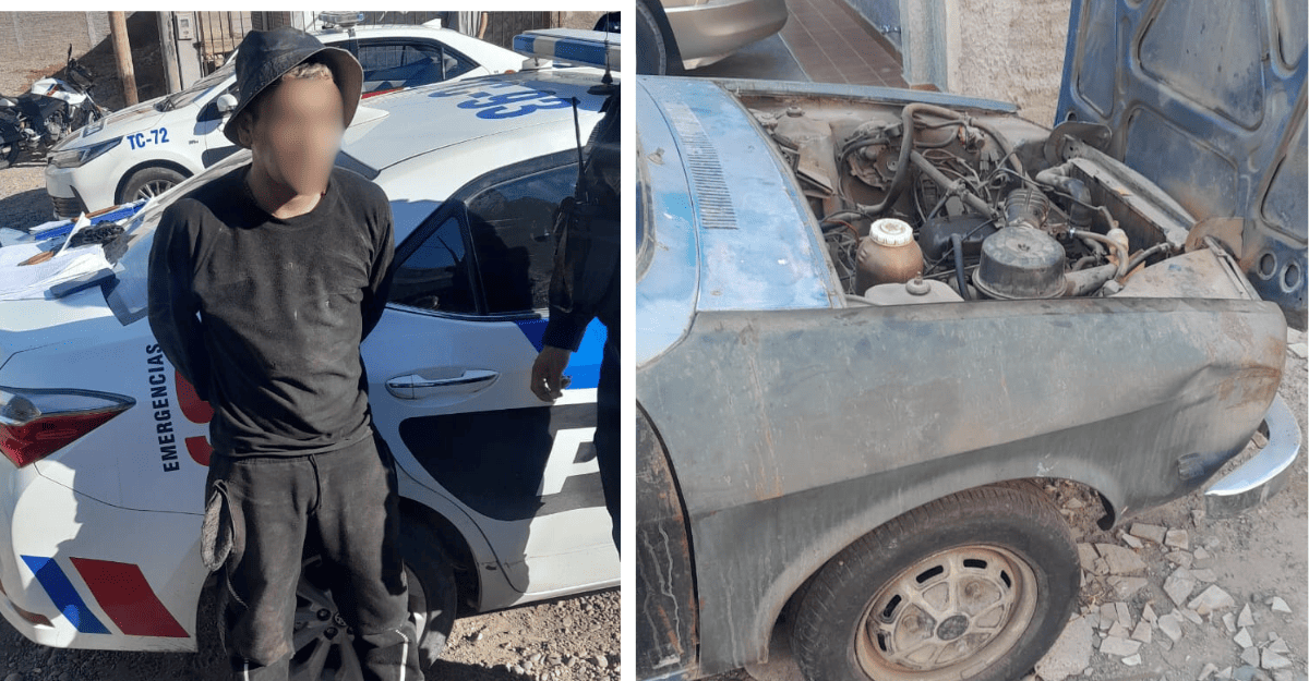Vecino retuvo a joven que intentaba robar en Rawson y lo entregó a la Policía.