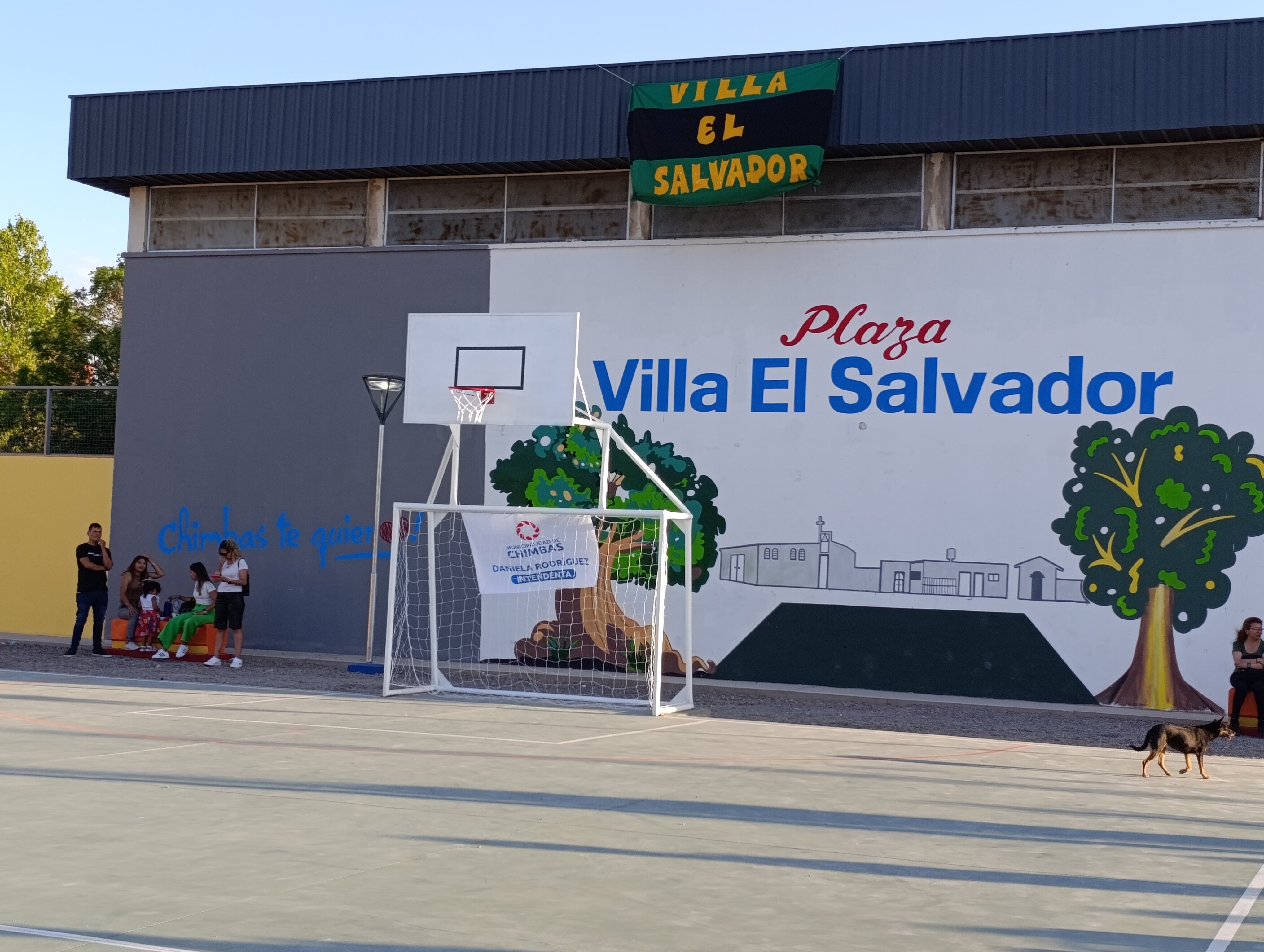 La intendenta de Chimbas,Daniela Rodríguez, dejo inaugurada la ultima obra del año en el día del Aniversario del departamento.