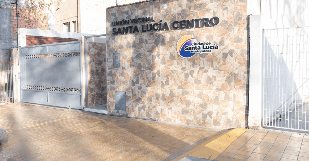Santa Lucía recuperó un espacio clave para los vecinos: la Unión Vecinal Zona Centro