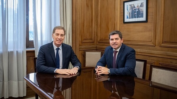El Gobernador Marcelo Orrego se reunió con Santilli en Casa Rosada para destrabar los fondos de la Ruta 40 Sur