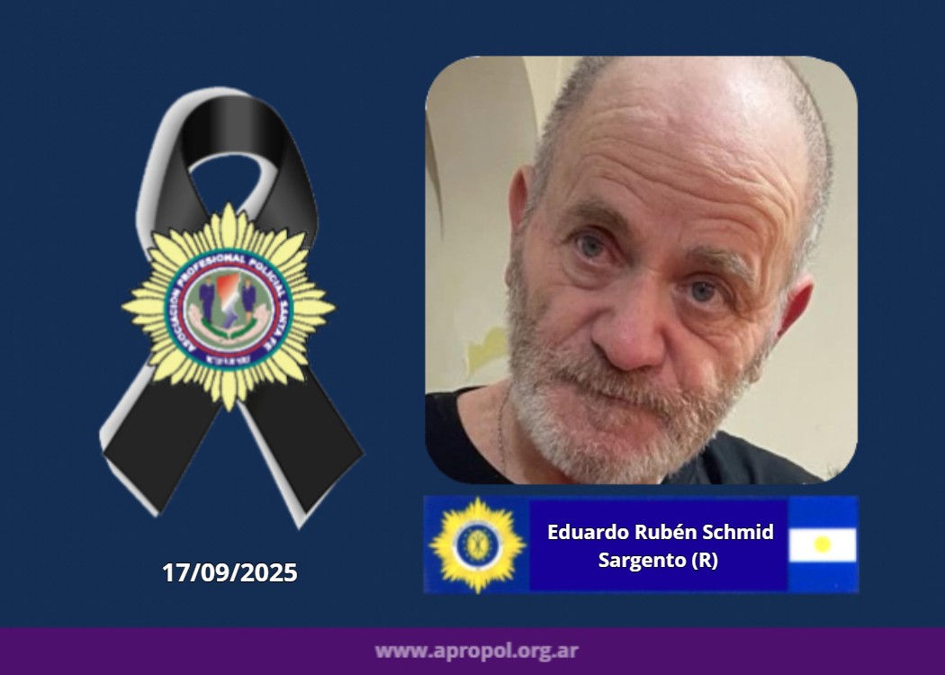 SANTA FE: Falleció el Sargento (R) Eduardo Rubén Schmid