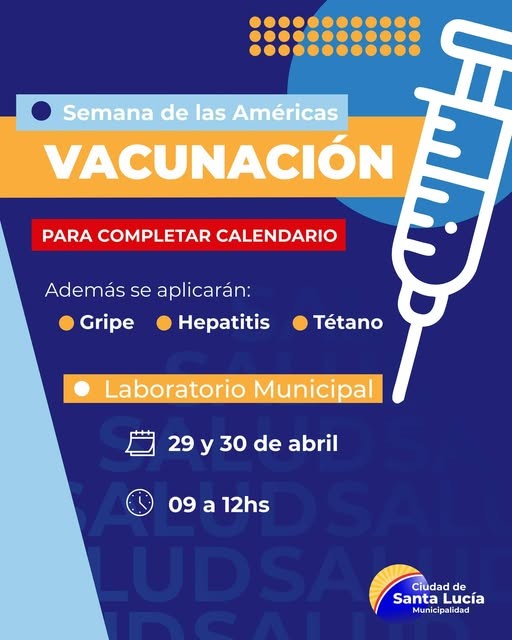 SANTA LUCÍA: semana de Vacunación en las Américas