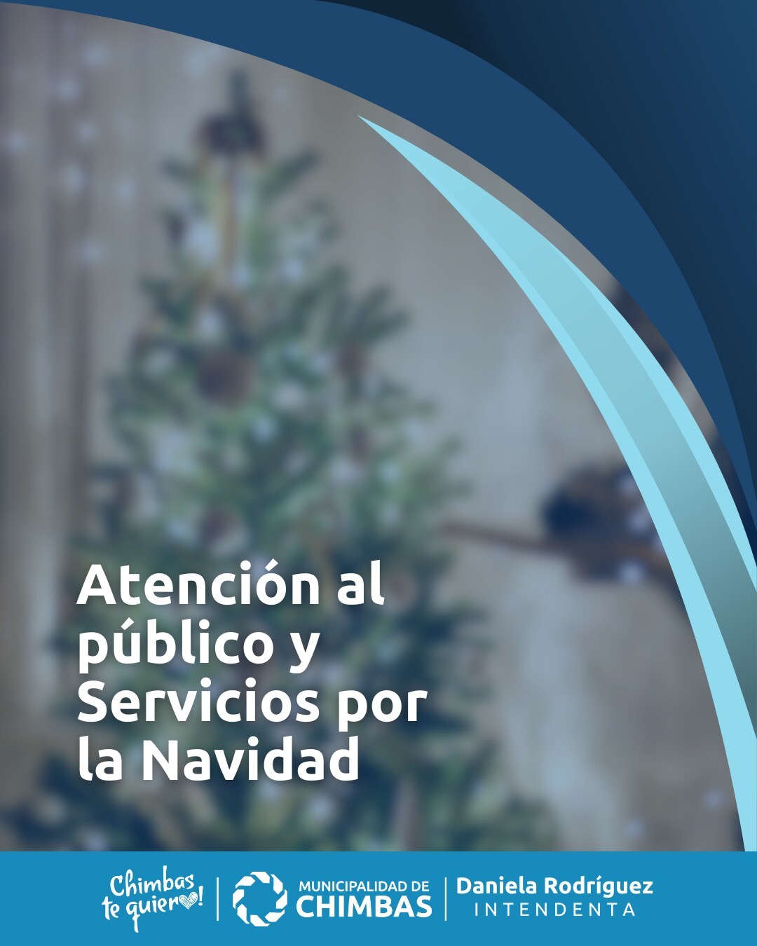 El municipio de Chimbas  comunica sobre el funcionamiento que dispondrá el edificio municipal y sus dependencias durante el 24 y 25 de diciembre.