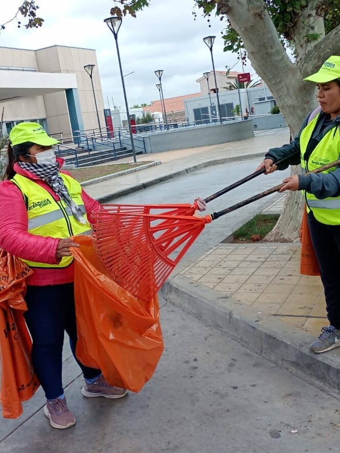 servicios municipales-2.jpeg Rivadavia no se detiene: los servicios municipales trabajaron durante el fin de semana y continúan este lunes