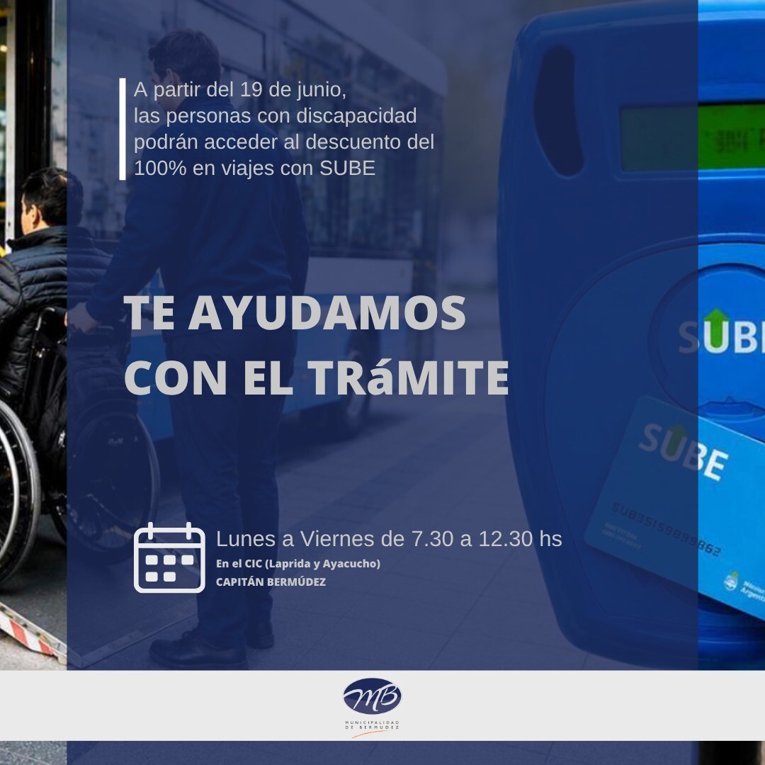 sube dis.jpg Discapacidad: se podrá viajar gratis solo con la tarjeta SUBE