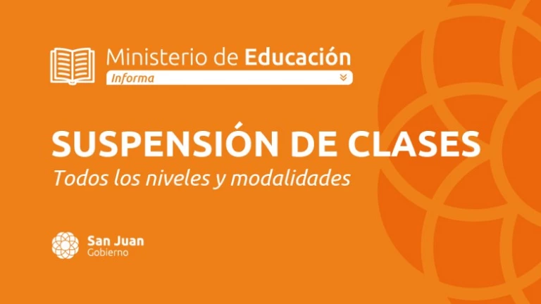 ALERTA: suspención de clases a partir de las 13 por alerta de viento Zonda