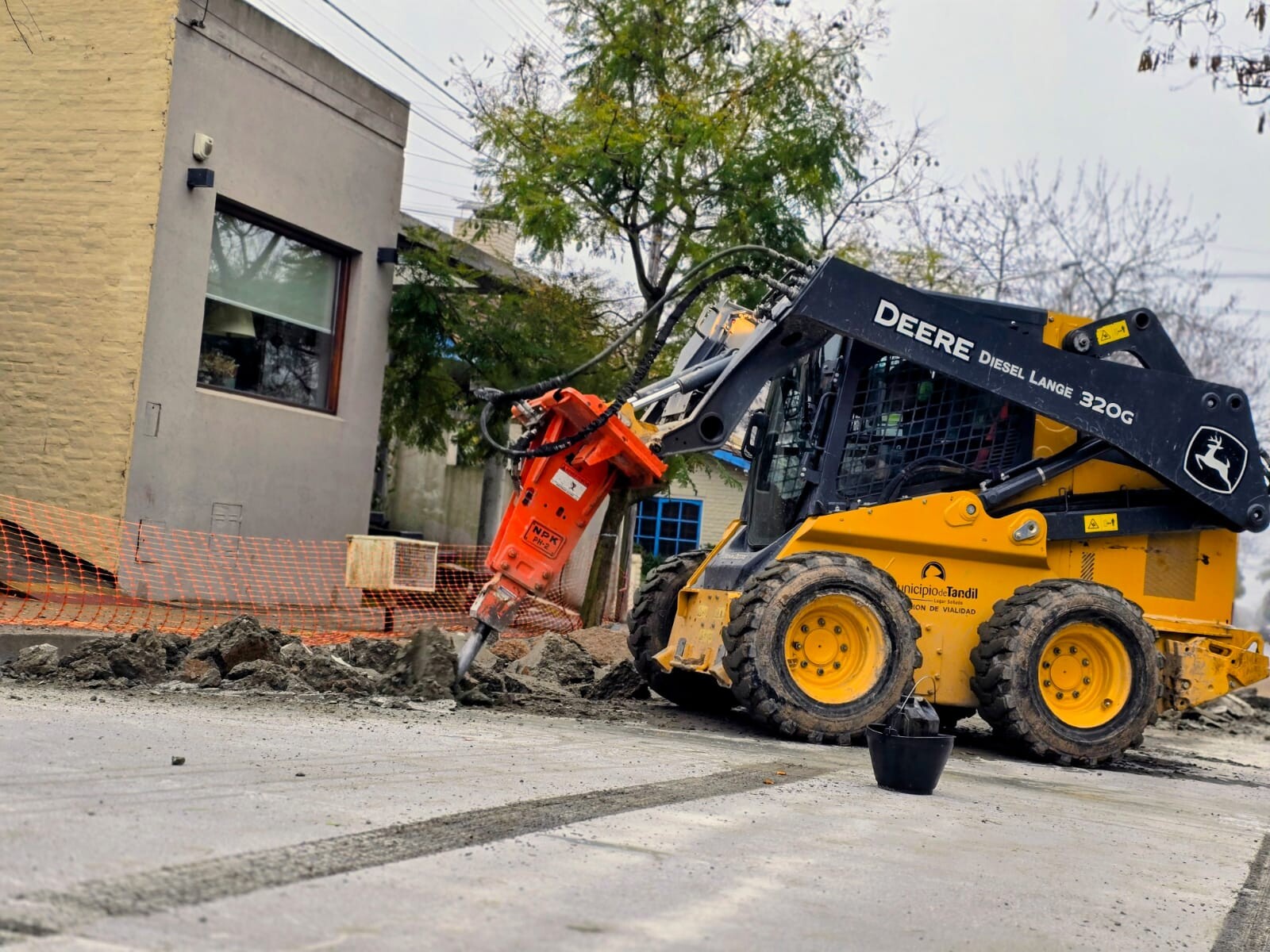 El Municipio presentó una denuncia penal por los daños ocasionados en una obra de pavimentación