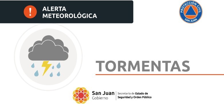 Fuertes Tormentas para la Tarde, noche  del jueves y madrugada del viernes 6 de marzo 2026