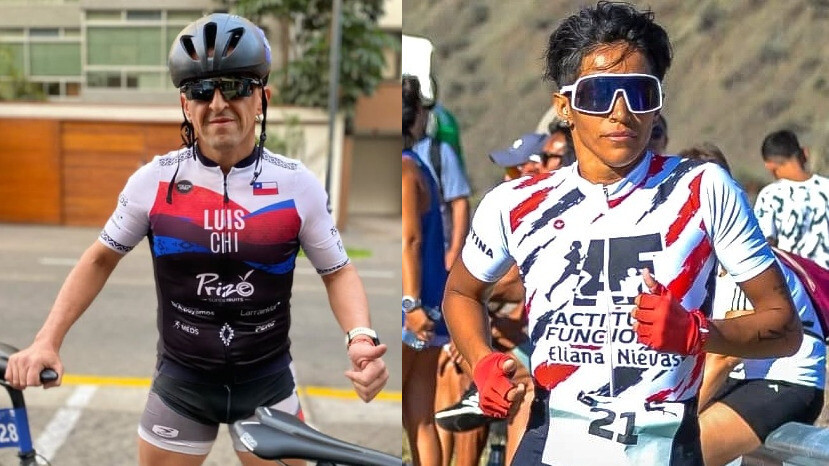 IRONMAN 70.3: El triatleta chileno ciego Luis Gutiérrez correrá guiado por una sanjuanina
