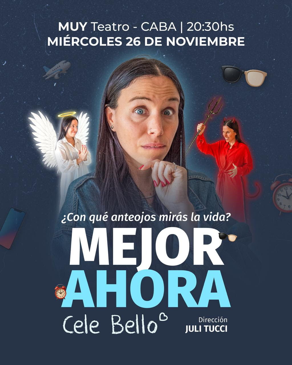 Cele Bello pasó por teatro MUY