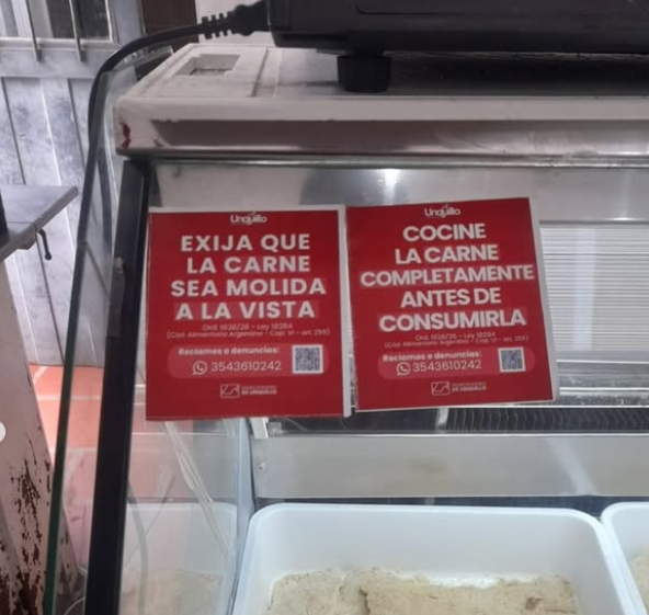 Unquillo: la carne picada deberá molerse a la vista y no podrá congelarse