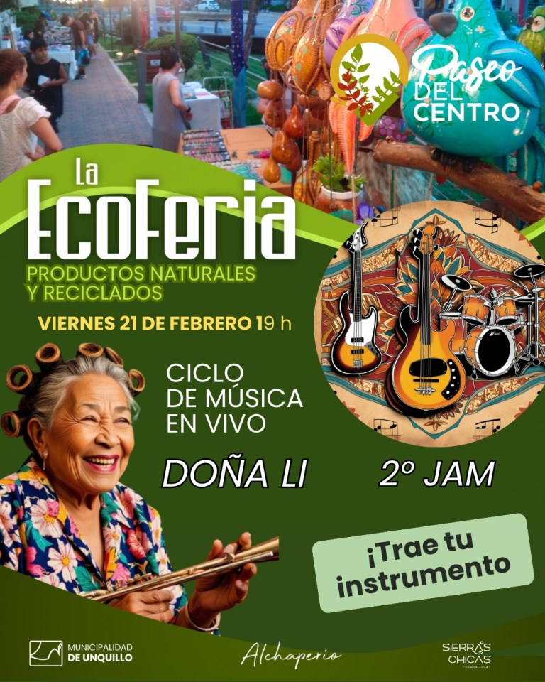 Ciclo de música en vivo Ecoferia Unquillo