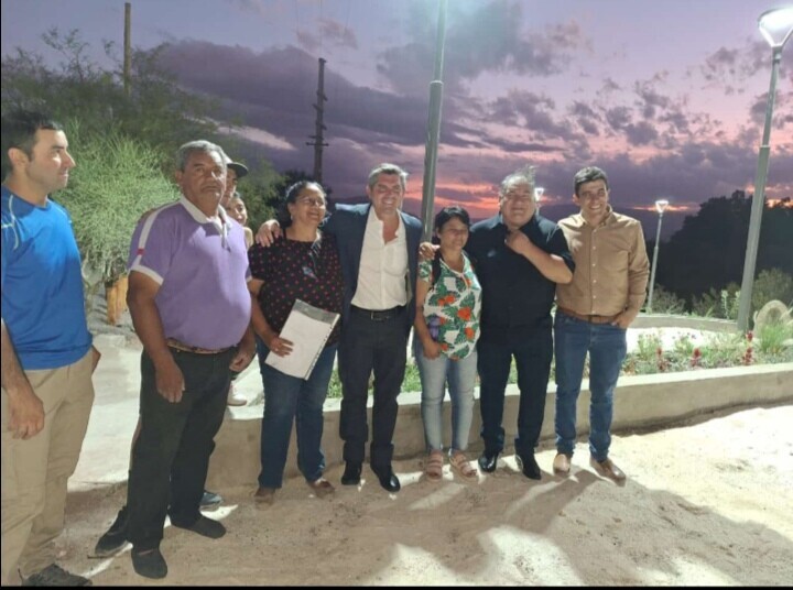 En la previa a la inauguracion del proyecto La Usina de Ullum,el intendente David Domínguez recibió la visita del gobernador Marcelo Orrego.
