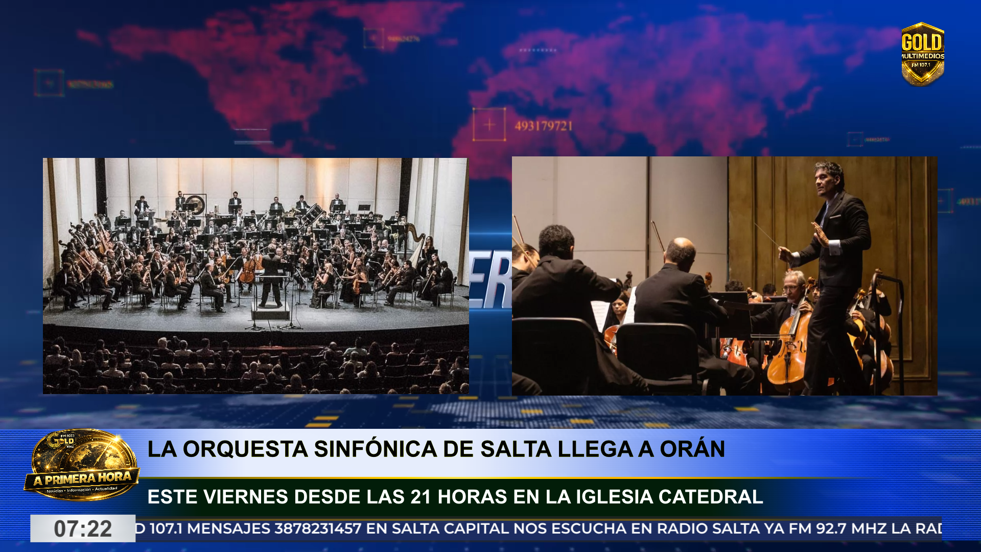 La Orquesta Sinfónica de Salta se presenta este viernes en la Catedral de Orán