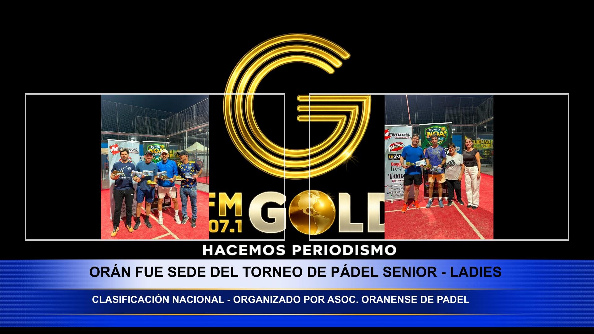 Oran fue sede del torneo de Padel seniors – ladies con clasificacion al nacional