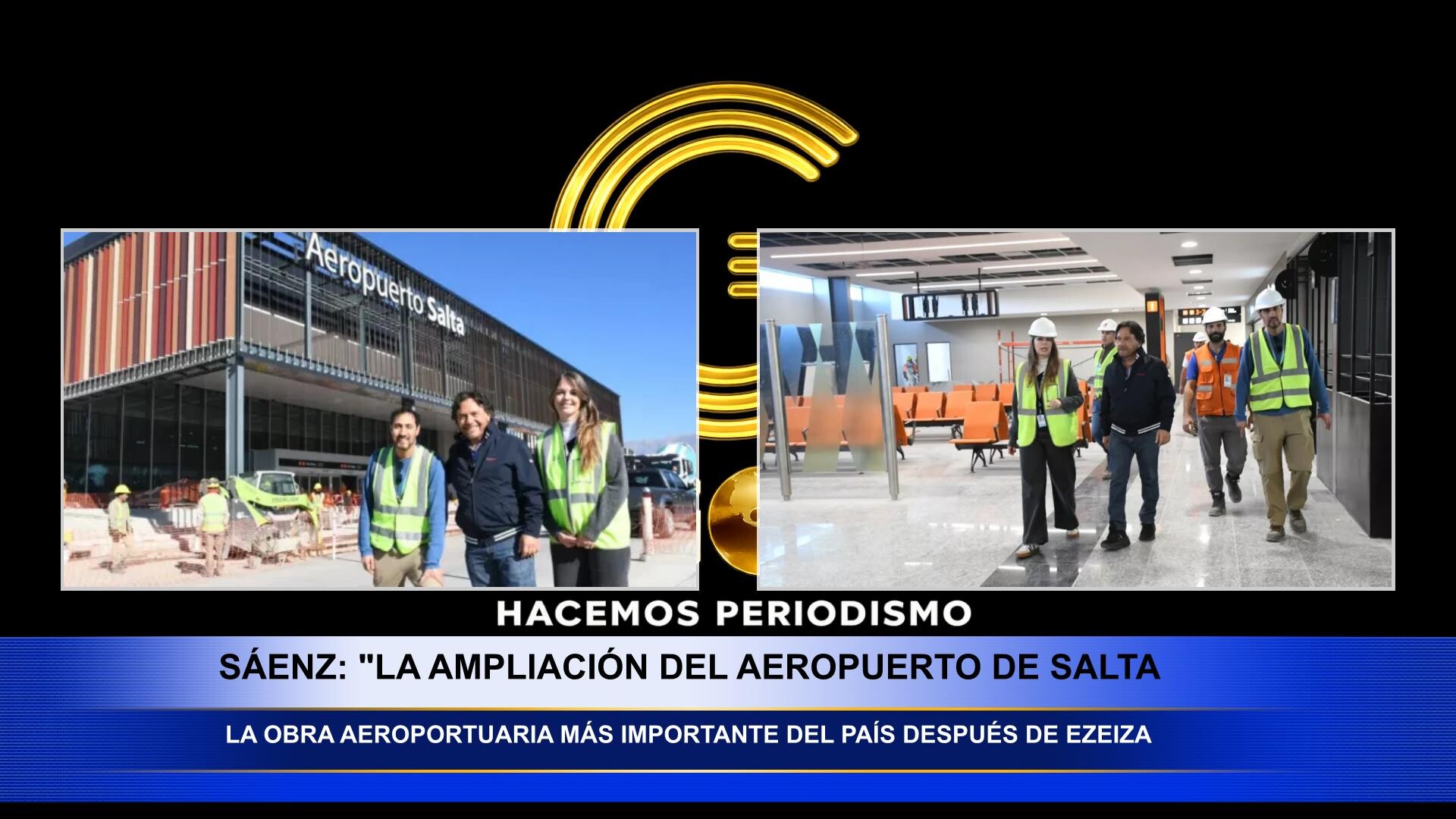 Saenz recorrio las obras de ampliacion del aeropuerto de Salta