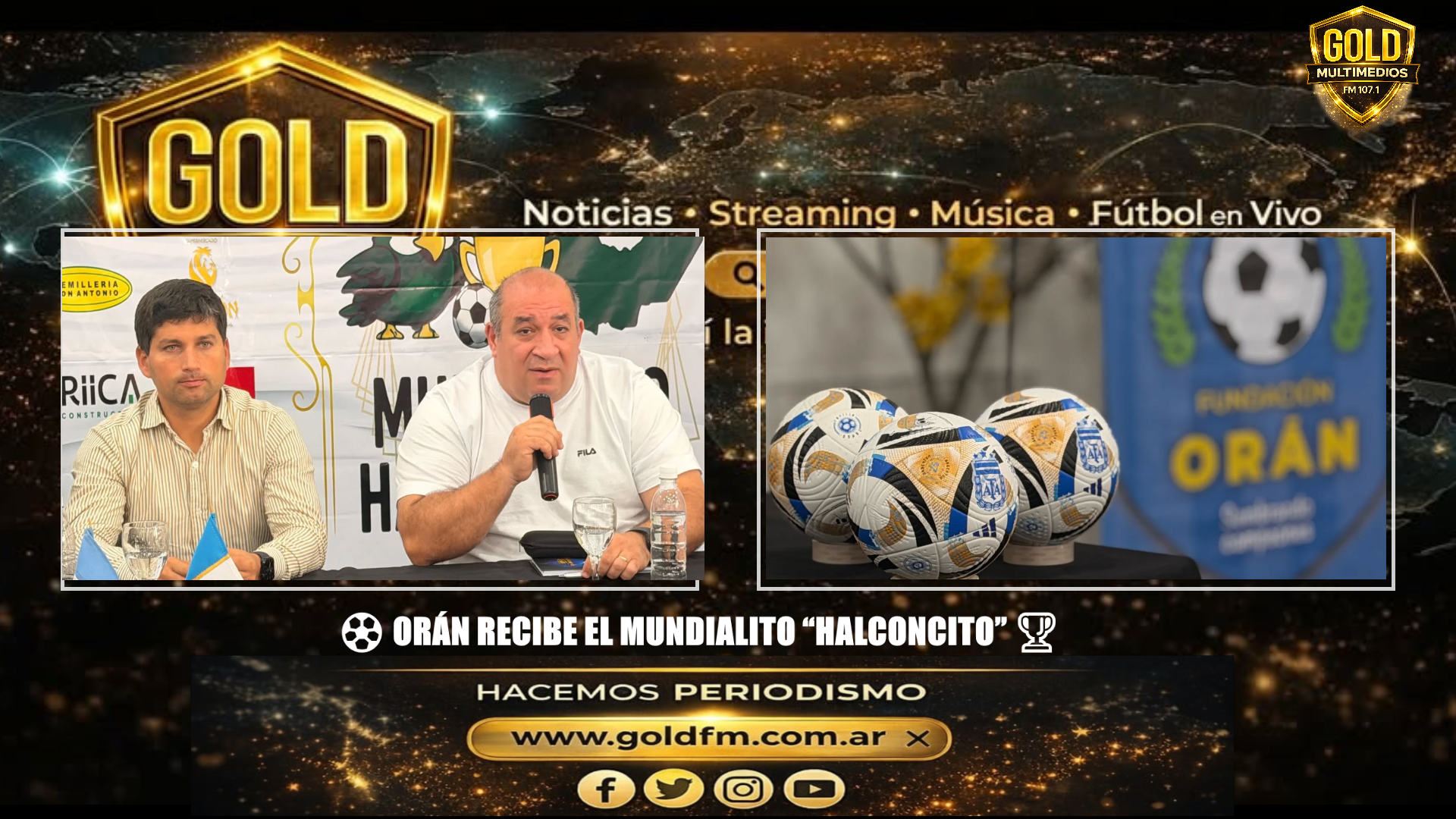 ORÁN RECIBE EL MUNDIALITO “HALCONCITO”