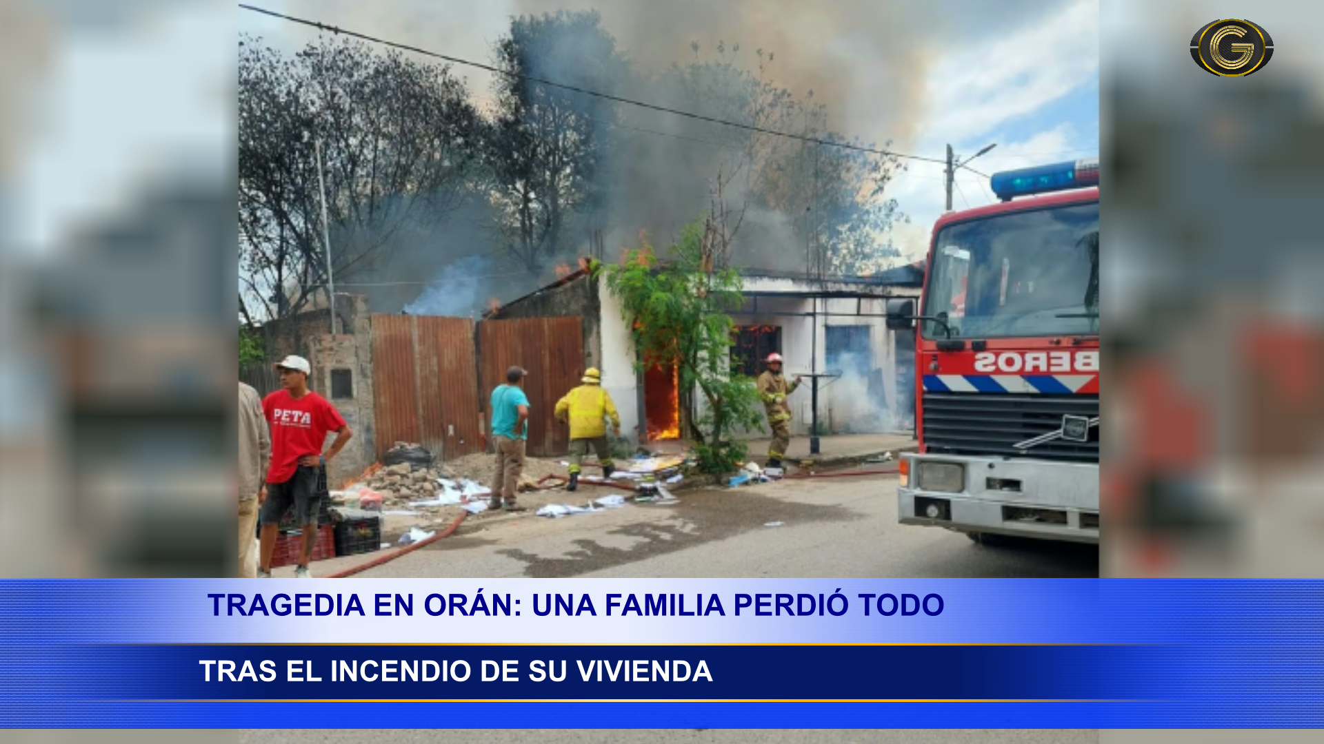Voraz incendio en oran: una familia perdió todas sus pertenencias y necesita ayuda
