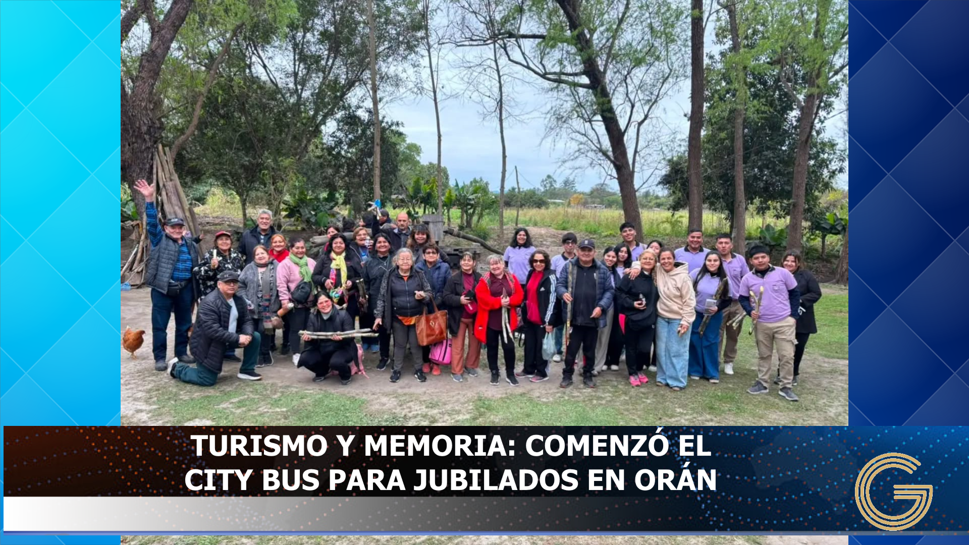 Turismo y memoria: comenzo el city bus para jubilados en Oran