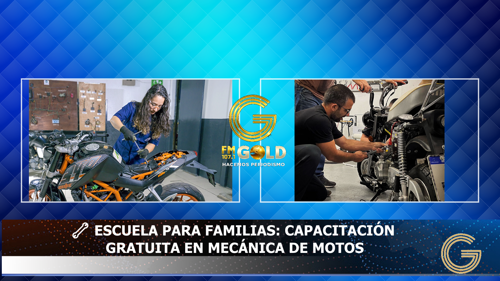 Escuela para Familias: abren las inscripciones para el Taller de Mecánica de Motos