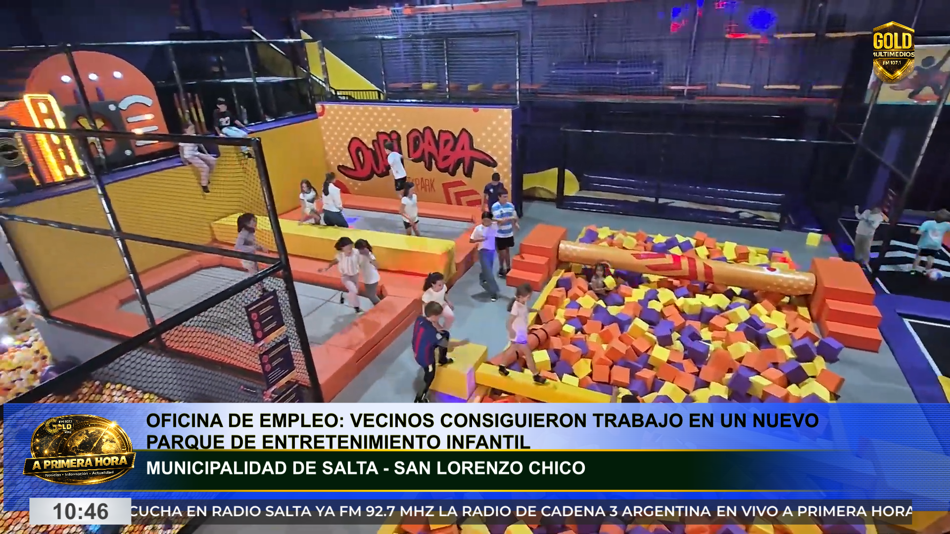 OFICINA DE EMPLEO: VECINOS CONSIGUIERON TRABAJO EN UN NUEVO PARQUE DE ENTRETENIMIENTO INFANTIL