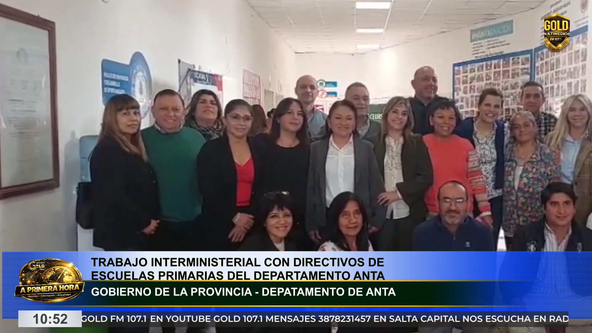 TRABAJO INTERMINISTERIAL CON DIRECTIVOS DE ESCUELAS PRIMARIAS DEL DEPARTAMENTO ANTA
