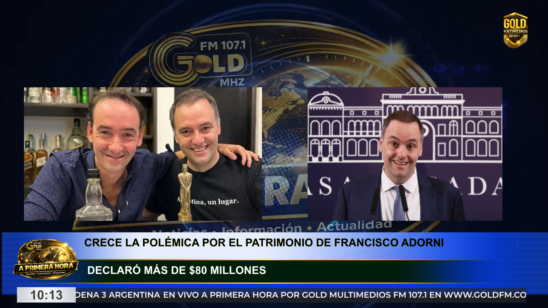 CRECE LA POLÉMICA POR EL PATRIMONIO DE FRANCISCO ADORNI: DECLARÓ MÁS DE $80 MILLONES
