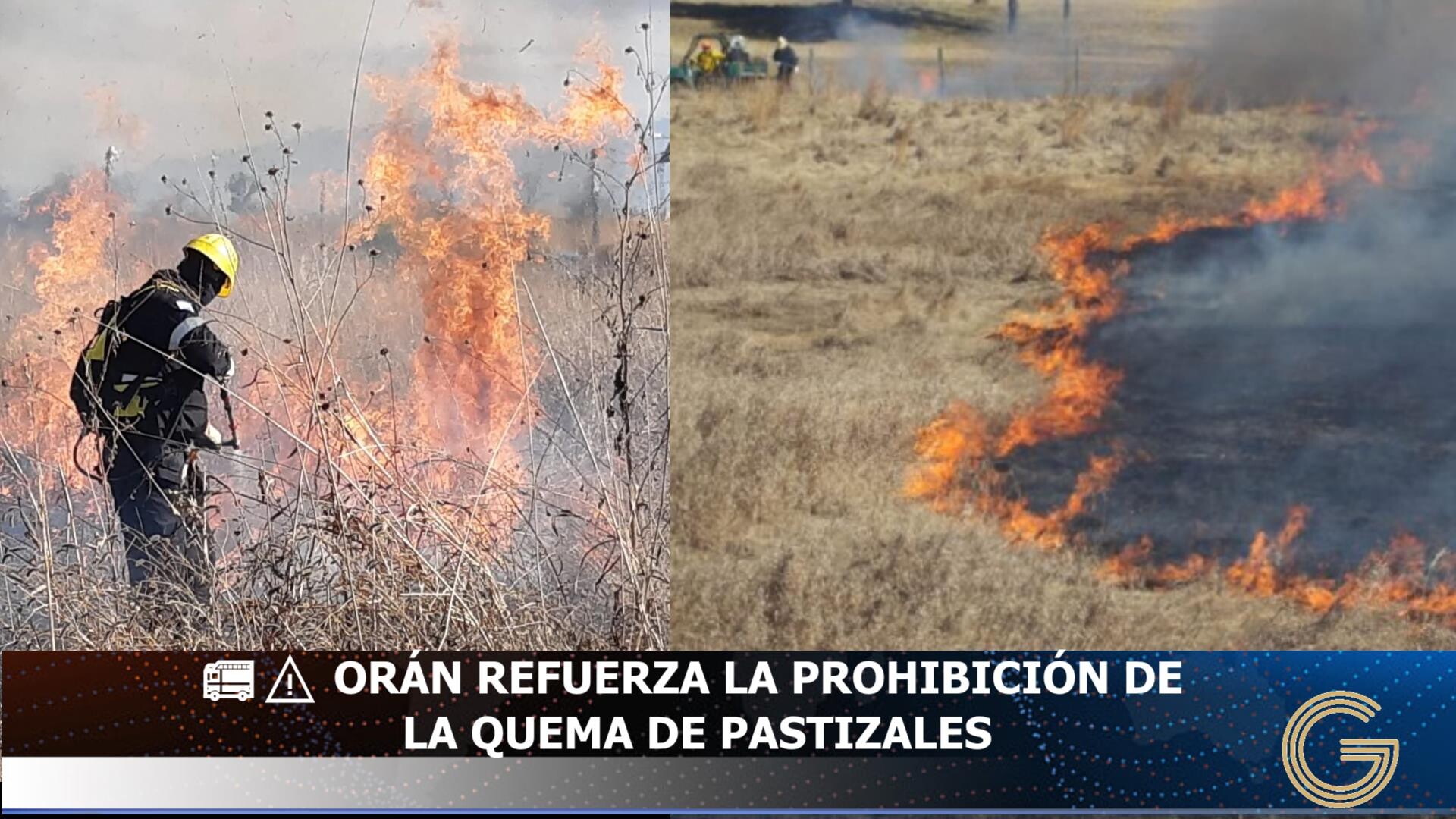 Orán: recuerdan que la quema de pastizales está prohibida y habrá sanciones para los infractores