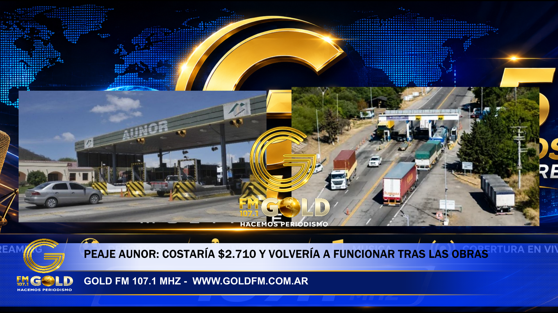 El peaje aunor tendría una tarifa de hasta $2.710 y volvería después de las obras viales