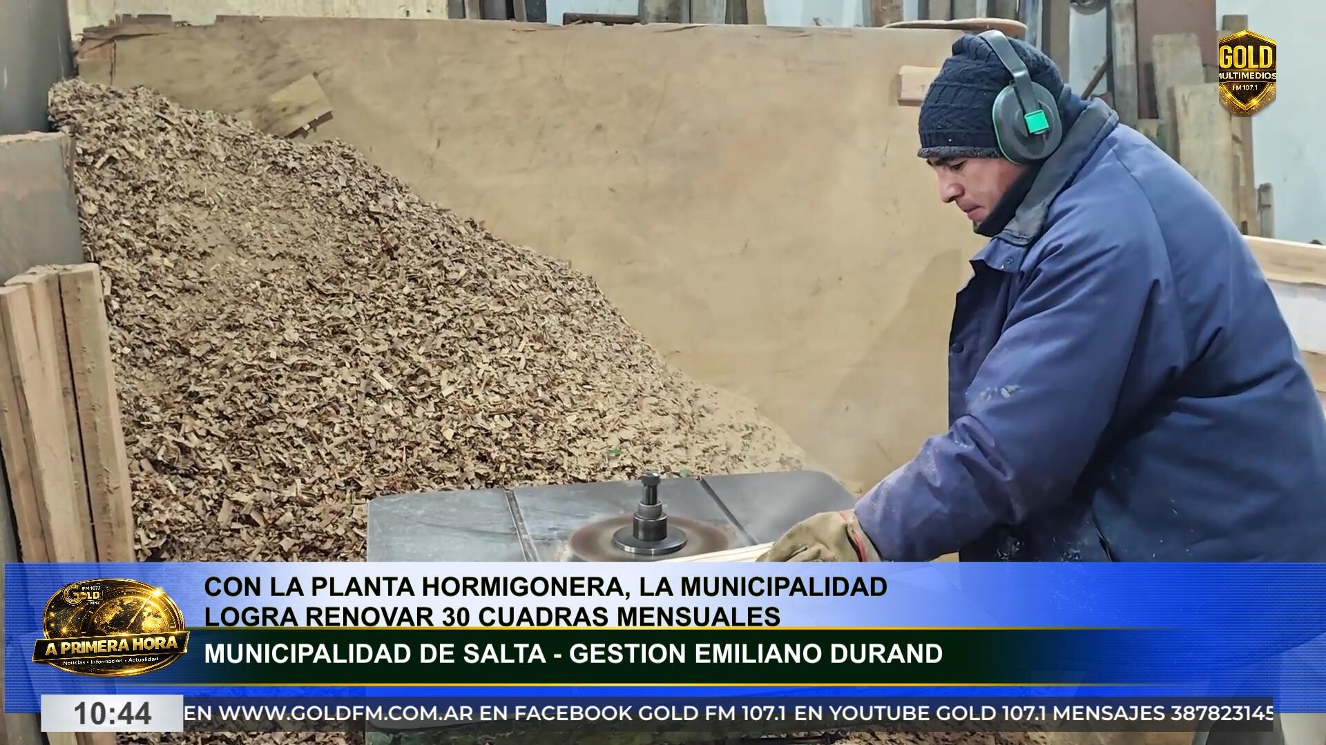 la planta hormigonera municipal permite renovar unas 30 cuadras por mes en salta